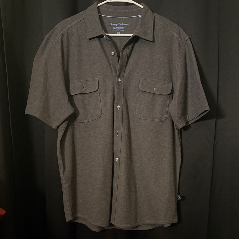 Tommy Bahama Charcoal Casual Button Down Shirt